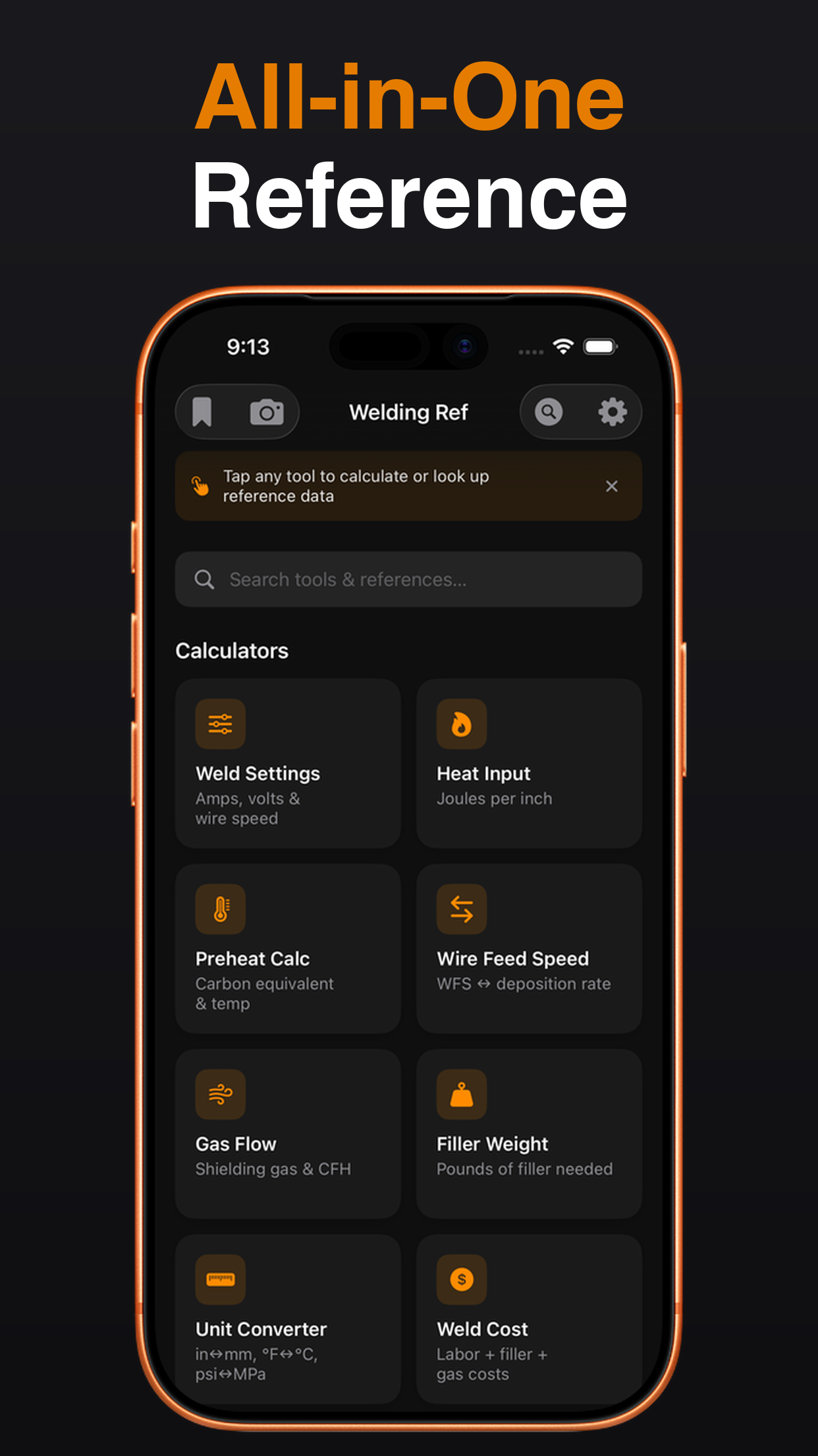 Welding Reference Pro screenshot 1